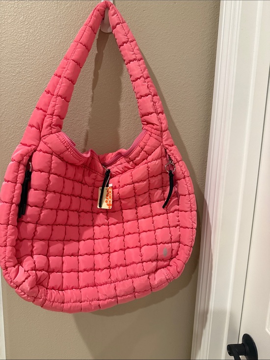 FP Movement by Free People Handbags - Free people movement Quilted Pink Shoulder Bag –bubble gum